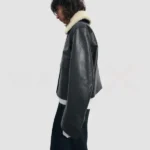 luxury Leather Fur Jacket - Image 3